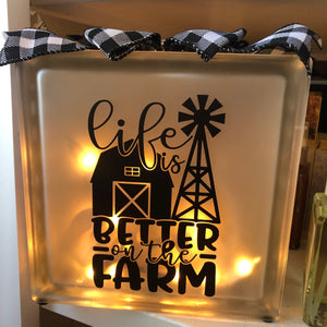 Glass block Light