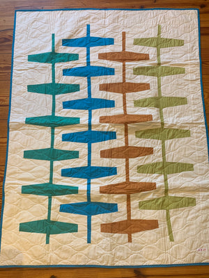 Mid Century Modern ladder Quilt
