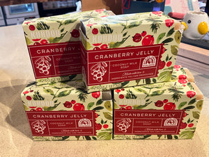 Cranberry jelly soap