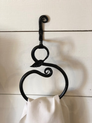 Hand forged towel holders
