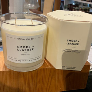 Smoke and Leather candle