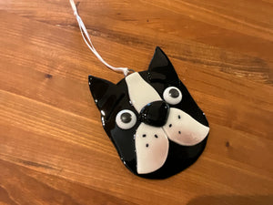 Fused glass ornaments