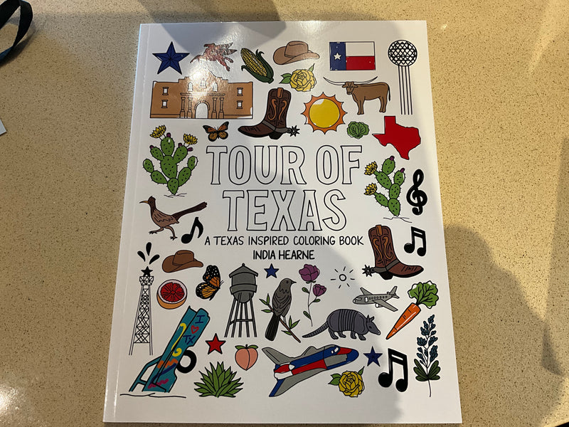 Tour of Texas coloring book – Shiner Bluestem