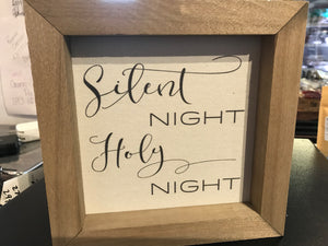 8” x 8” framed signs