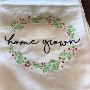 Embroidered kitchen towels