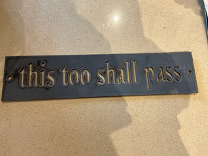 Cut metal signs