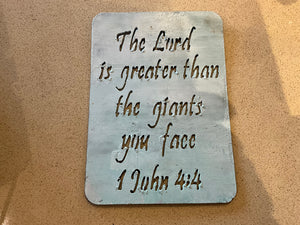Cut metal signs
