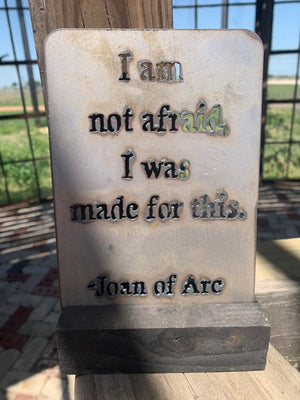 Cut metal signs