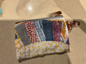 Vintage quilt coin purses