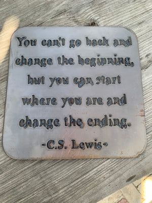 Cut metal signs