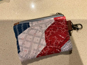 Vintage quilt coin purses