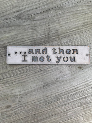 Cut metal signs