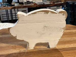 Wood pigs