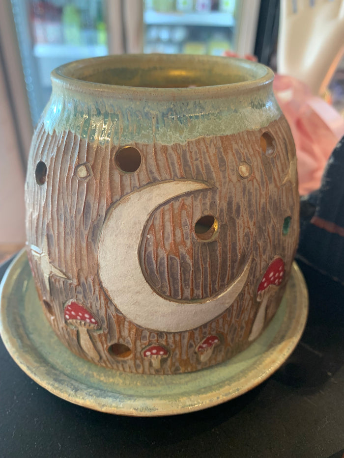 Moon, stars and snake luminary