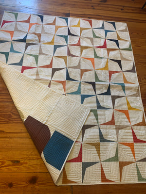 Mid Century Modern windmill Quilt