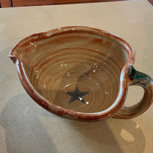 Pour bowl (Texas star)
