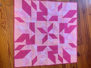 Pink windmill Quilt