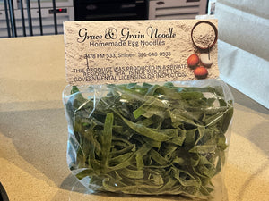 Flavored egg noodles