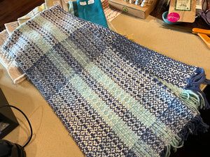 Hand woven kitchen towels and table runner