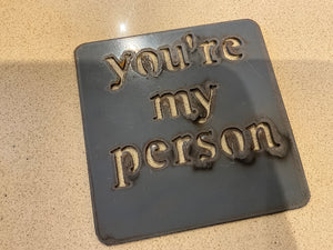 Cut metal signs