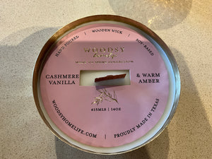 Cashmere Vanilla and Warm Amber Brass Bowl