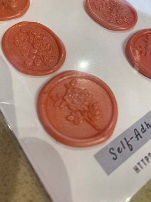 Self adhesive wax seals