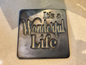 Cut metal signs