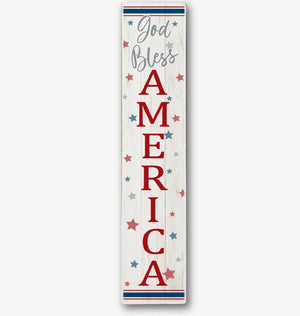 God Bless America Porch leaner