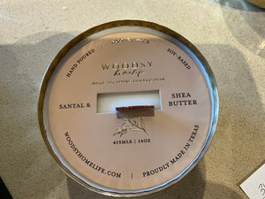 Santa and Shea Butter Brass Bowl