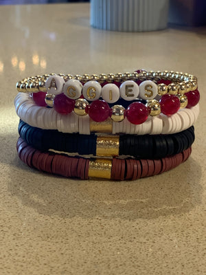 Aggie Bracelet stack