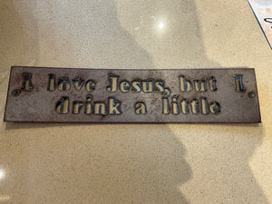 Cut metal signs