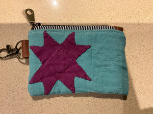 Vintage quilt coin purses