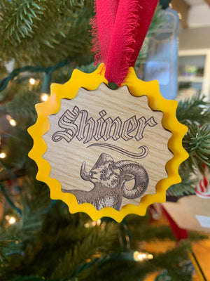 Shiner bottle cap ornament