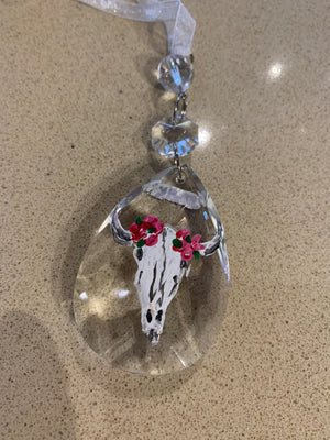 Hand painted crystal sun catchers