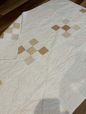 Tan squares quilt