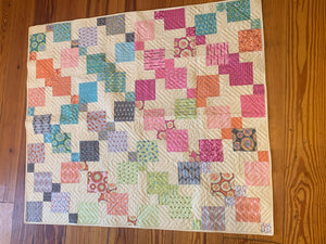 Pastel squares quilt
