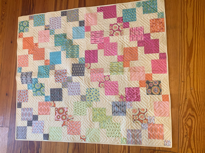 Pastel squares quilt