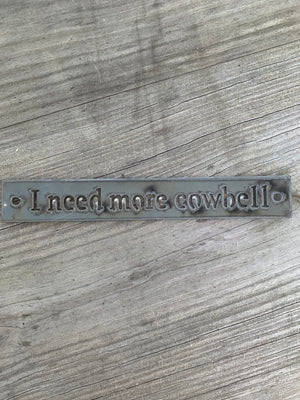 Cut metal signs