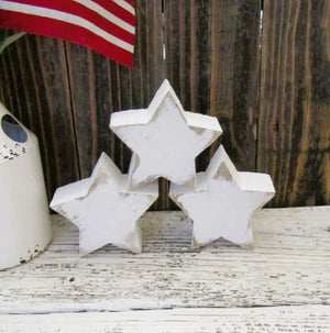 Chunky white stars