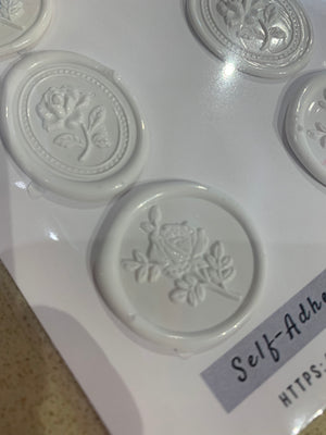 Self adhesive wax seals