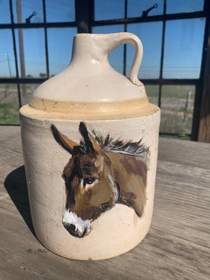Donkey on Moonshine Jug