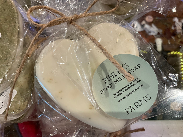 1/2 size  Finley’s Goat Milk Soap Heart Shape chamomile and lavender