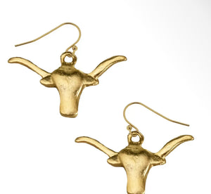 Longhorn earrings