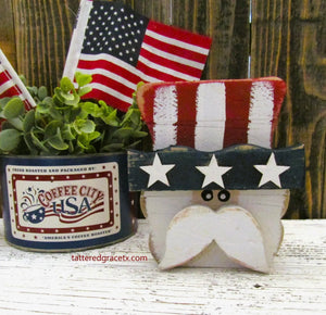 Short Uncle Sam Table Decor