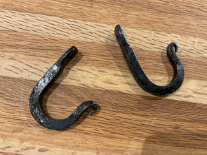 Hand forged utility hooks