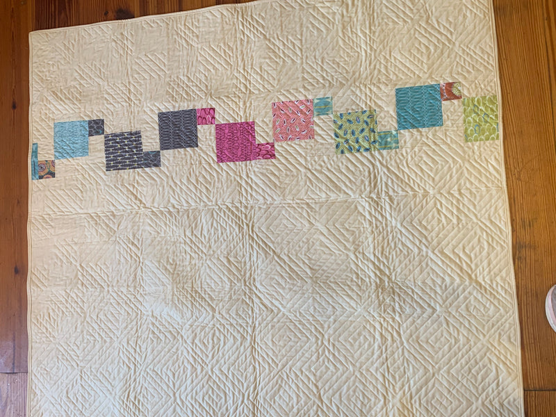 Pastel squares quilt – Shiner Bluestem
