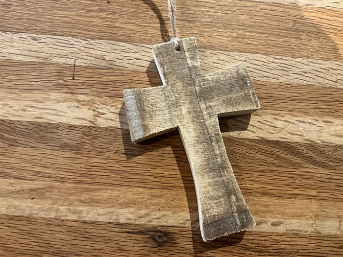 Wood Cross Ornament