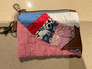 Vintage quilt coin purses