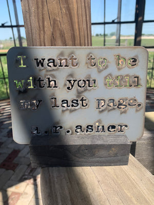 Cut metal signs