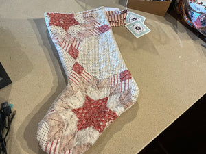 Vintage quilt Stockings